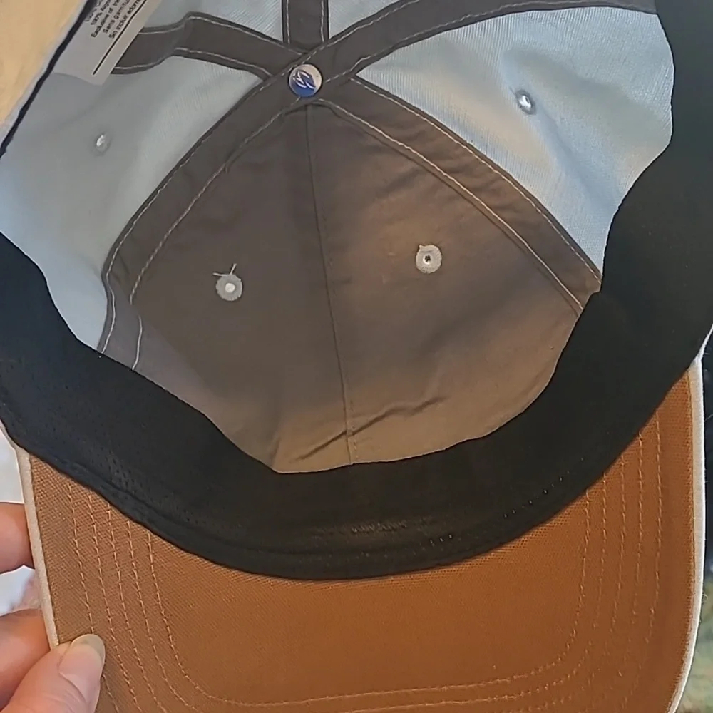 Carhartt Canvas Gray Casual Velcro Baseball Cap Hat - Picture 5 of 7